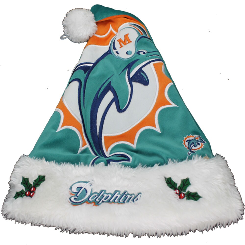 miami dolphins santa hat