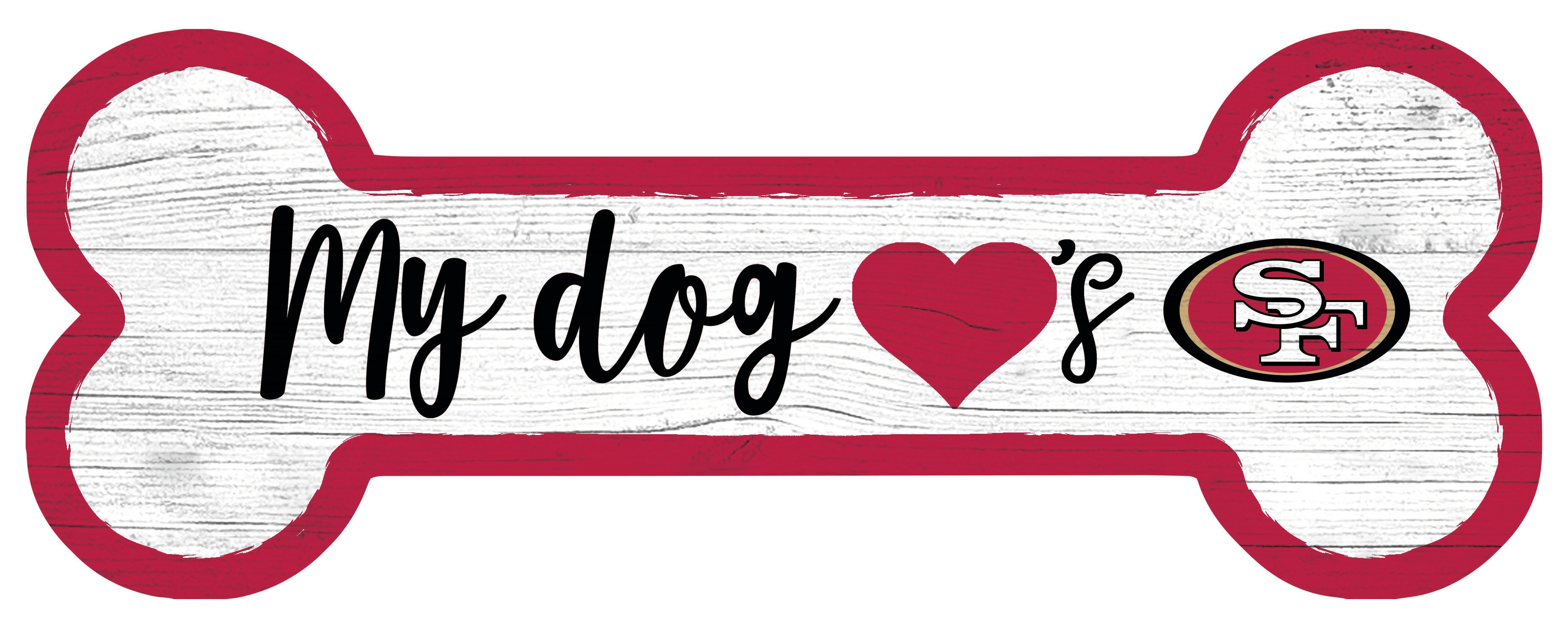 Dog Bone Wooden Sign