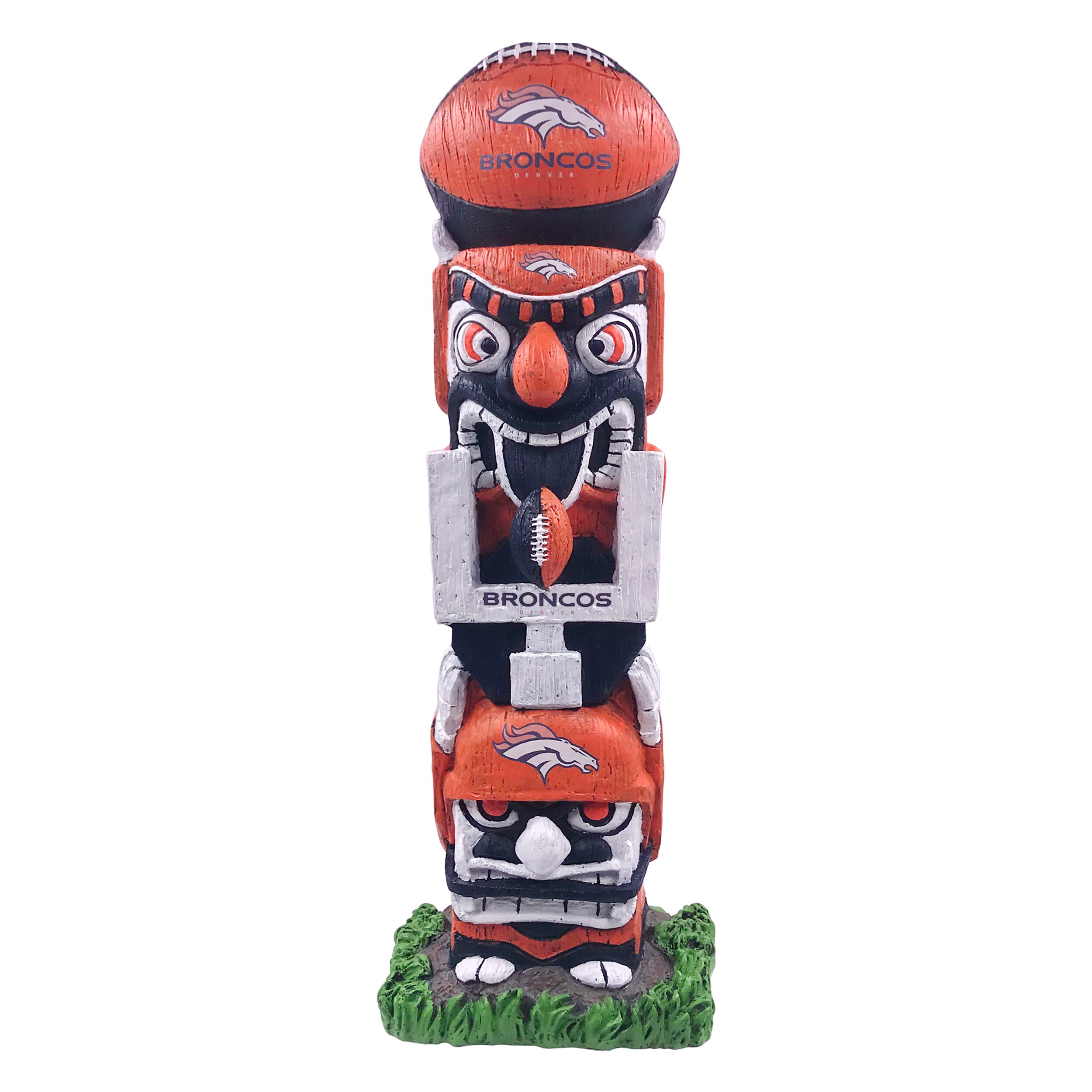 Statue Déco Totem Tiki 72cm Marron